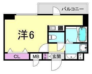 スプランディッド難波元町DUEの物件間取画像